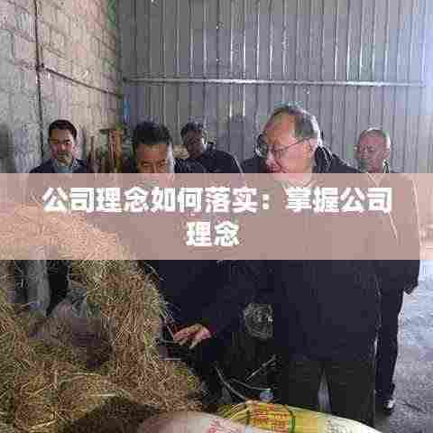 公司理念如何落实:掌握公司理念