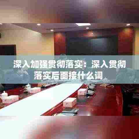 深入加强贯彻落实:深入贯彻落实后面接什么词