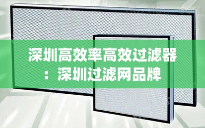 深圳高效率高效过滤器：深圳过滤网品牌 