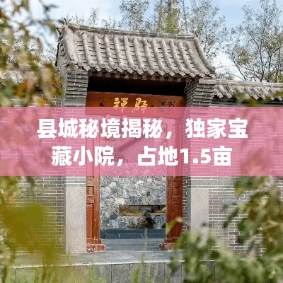 县城秘境揭秘，独家宝藏小院，占地1.5亩