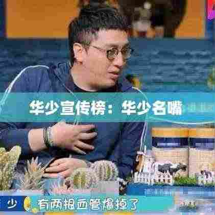 华少宣传榜:华少名嘴