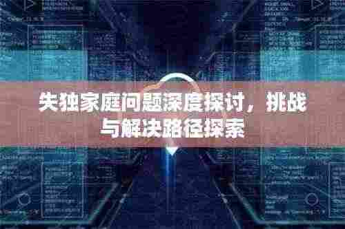 失独家庭问题深度探讨,挑战与解决路径探索