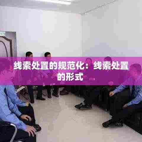 线索处置的规范化：线索处置的形式 