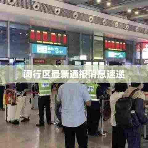 闵行区最新通报消息速递