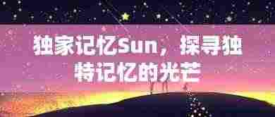 独家记忆Sun，探寻独特记忆的光芒