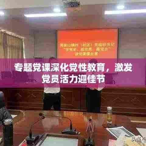 专题党课深化党性教育,激发党员活力迎佳节