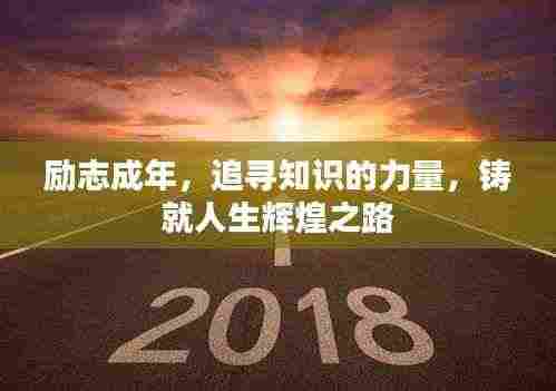 励志成年,追寻知识的力量,铸就人生辉煌之路