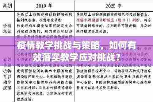 疫情教学挑战与策略,如何有效落实教学应对挑战?